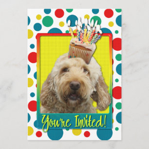 Invitation Cupcake - GoldenDoodle