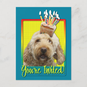Invitation Cupcake - GoldenDoodle