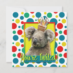 Invitation Cupcake - Koala