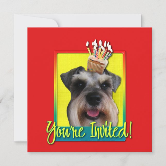 Invitation Cupcake - Schnauzer (Front)