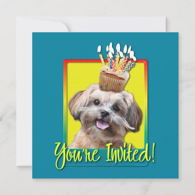 Invitation Cupcake - ShihPoo - Maggie (Front)