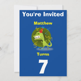 Invitation Custom Dinosaur- Birthday-add name/age