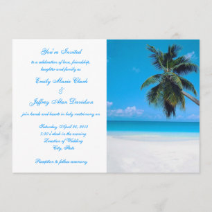 Invitation Destination Beach Wedding Customised