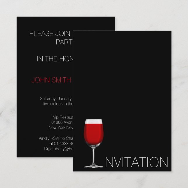 Invitation Dinner Corporate Celebration (Front/Back)