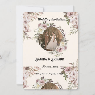 Invitation - Elegant Wedding Invitation Card 