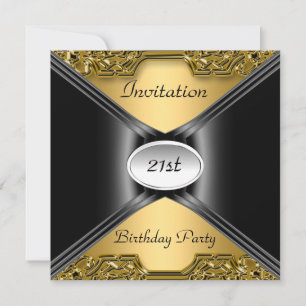 Invitation Envelope Any Birthday Gold colour