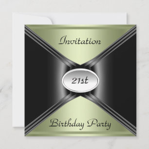 Invitation Envelope Any Birthday Light Lime colour
