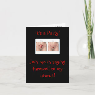 Invitation:  Farewell Uterus Invitation
