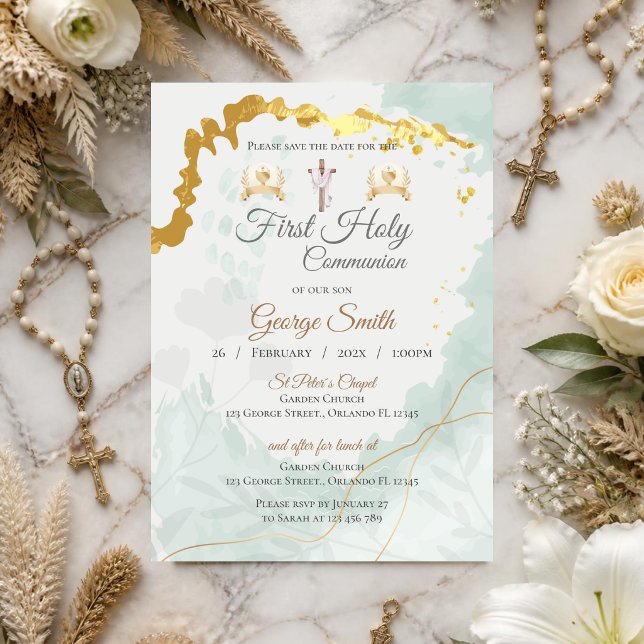 Invitation First Boy Communion (Creator Uploaded)