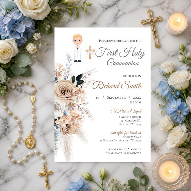 Invitation First Boy Communion (Creator Uploaded)