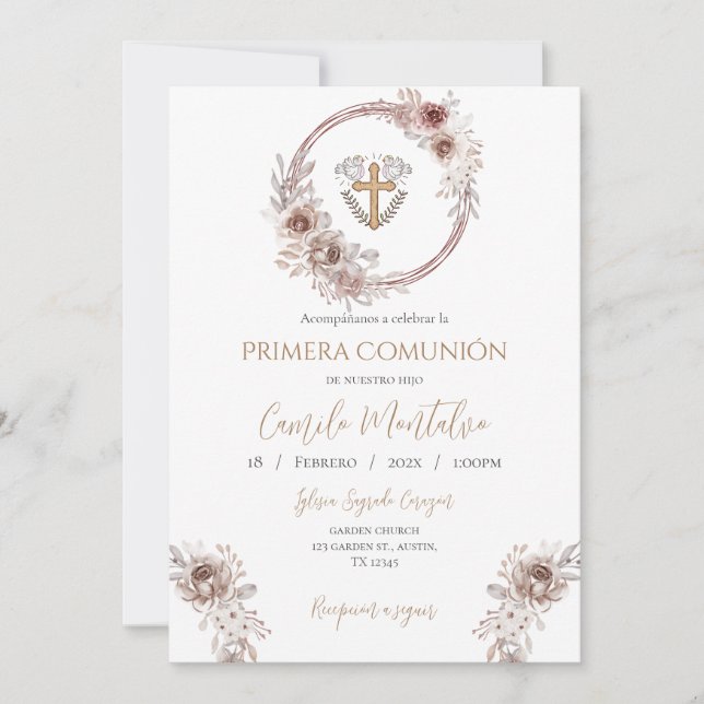 Invitation First Child Communion (Front)