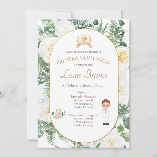 Invitation First Child Communion (Front)