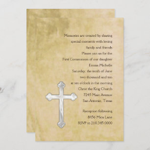 Invitation First Communion Watercolor