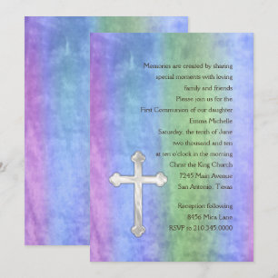 Invitation First Communion Watercolor