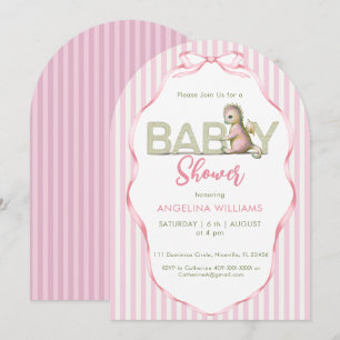 Invitation for baby shower Cute dragon 