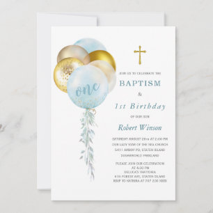 Invitation for Birthday and Baptism
