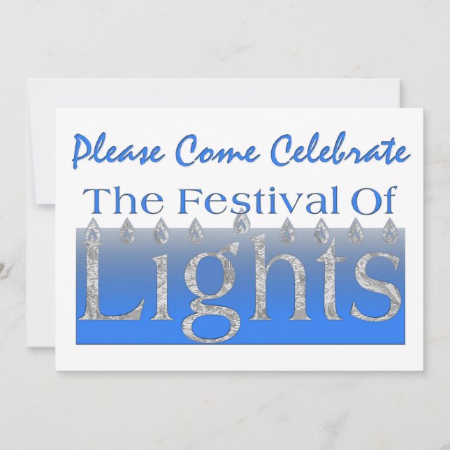 Invitation for Hanukkah celebration (Front)