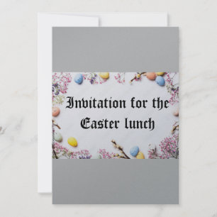Invitation for the Easter lunch