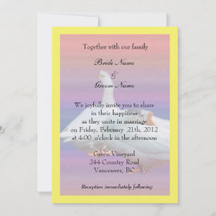 Invitation from bride and groom