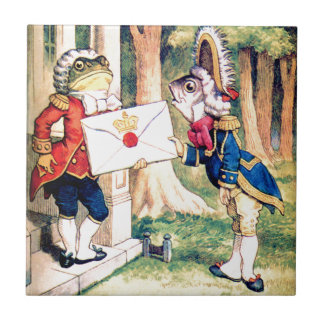 Invitation From the Queen of Hearts in Wonderland Tile