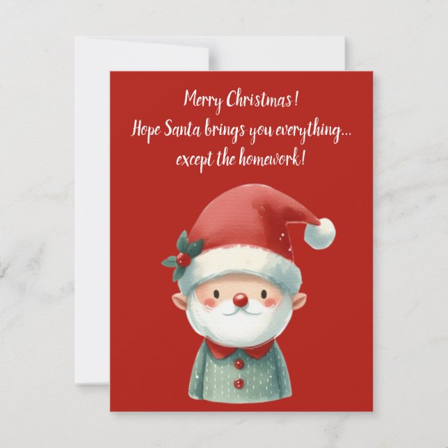 Invitation  Fun Christmas Greeting Card (Front)