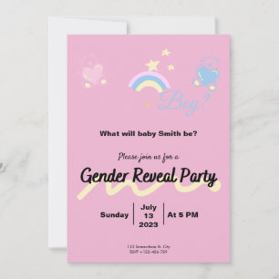Invitation Gender Reveal Boy or Girl?