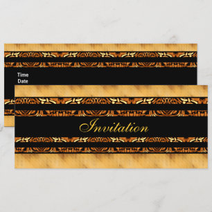 Invitation Gold Africa On Black