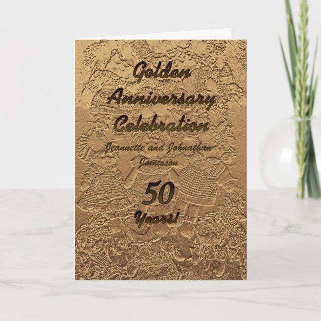Invitation Golden Anniversary Party 50 Years (Front)