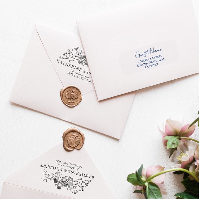 Invitation Guest Details Transparent Sticker (Customisable Guest Address sticker)