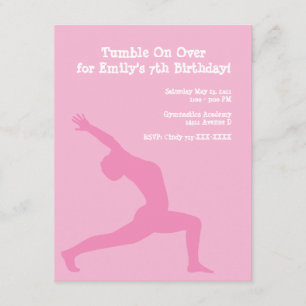 invitation - gymnastics, Tumble On Overfor Emil...