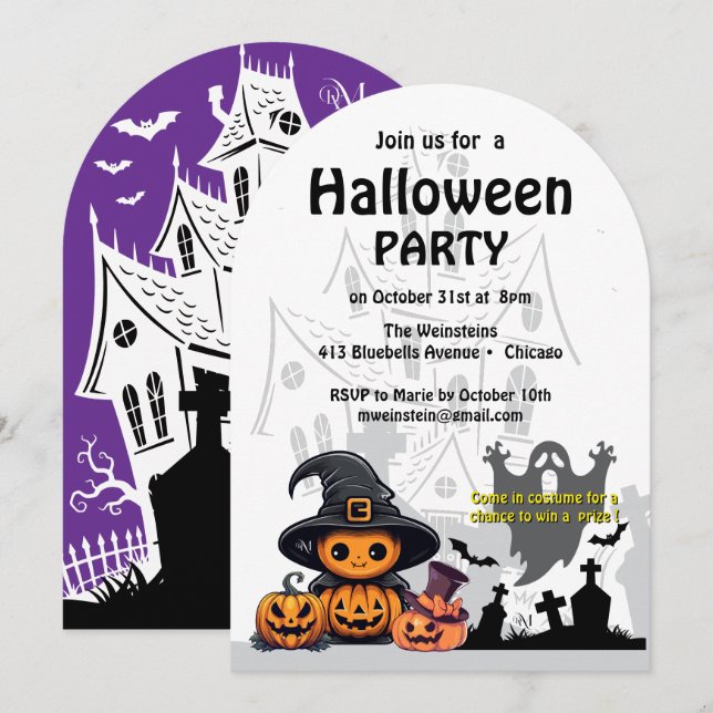 Invitation : HALLOWEEN House #2 (Front/Back)
