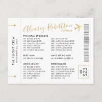 Invitation Insert Sponsors Entourage Travel Theme