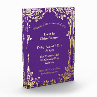 Invitation Keepsake Personalised wedding Photo Block