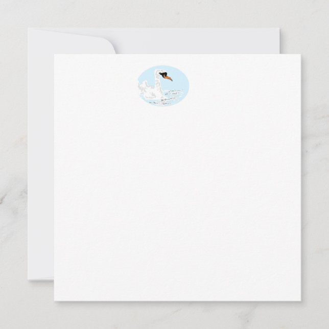 Invitation : Logo of  a Swan (Front)