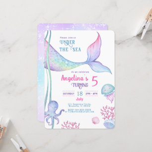 Invitation nautical themed birthday.