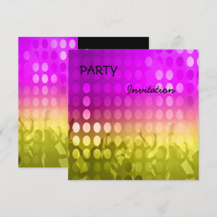 Invitation Party pink Rave