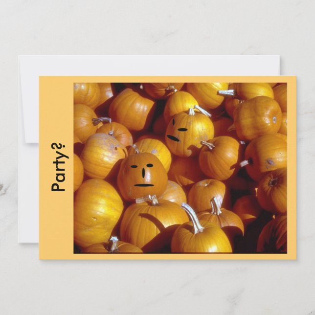 Invitation - Party Pumpkins (Front)
