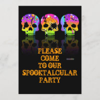 Invitation - POP ART SKULLS