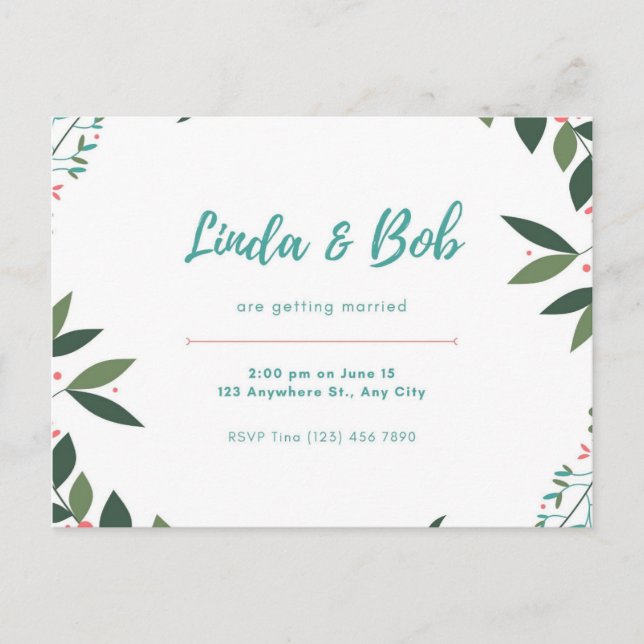 Invitation Postcard (Front)