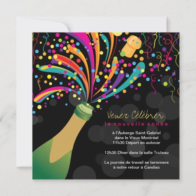 Invitation pour célébrer la Nouvelles Années (Front)