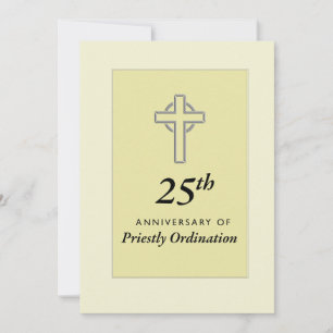 Invitation Priest 25th Anniversary of Ordination w