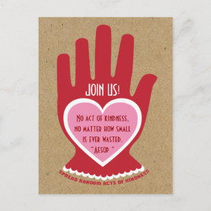 Invitation: Random Act of Kindness Party Invitation Postcard
