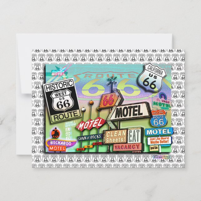 Invitation - Route 66 The Mother Road 18SQ (Front)