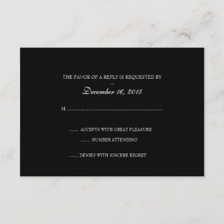 Invitation RSVP Card | Basic-b