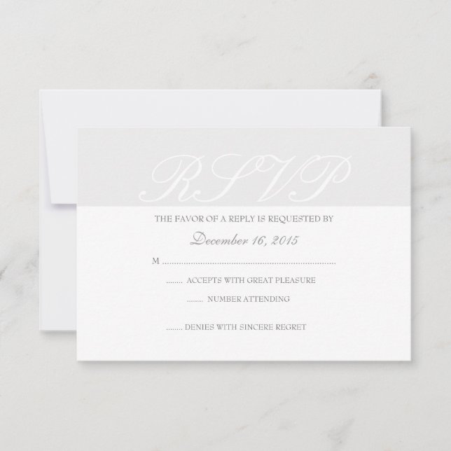 Invitation RSVP Card-RSVP (Front)