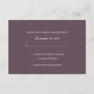 Invitation RSVP | Fine Wine |pu