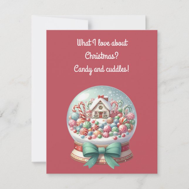 Invitation Sweet Christmas Greeting Card (Front)