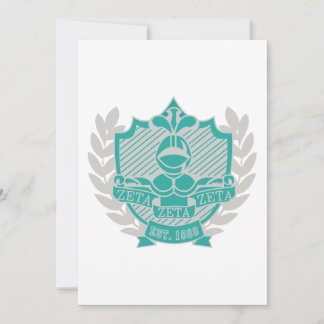 Invitation Teal and Grey