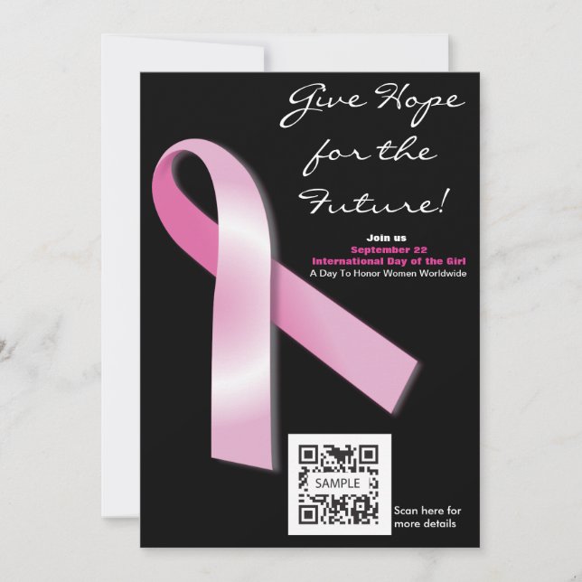 Invitation Template Breast Cancer Awareness (Front)