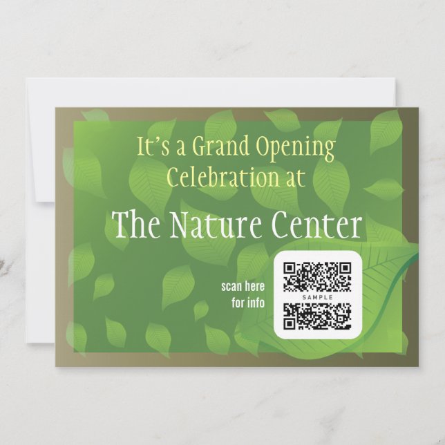 Invitation Template Nature Centre (Front)
